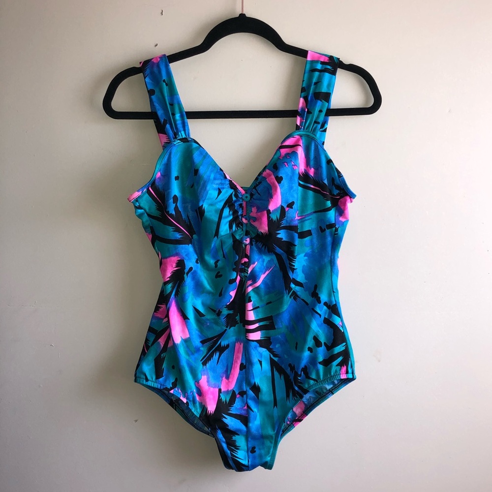 Vintage Maxine of Hollywood one-piece swimsuit
